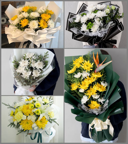 广西百色田阳县头塘镇白事花束代送